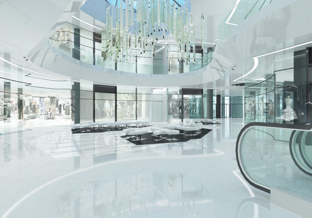delta planet shopping mall interior
