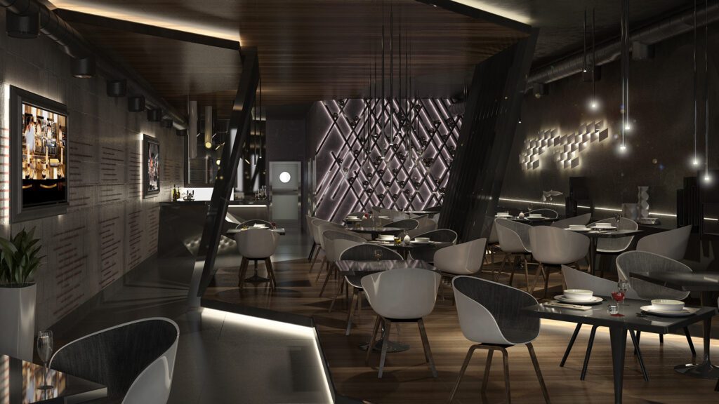 Modern restaurant interior