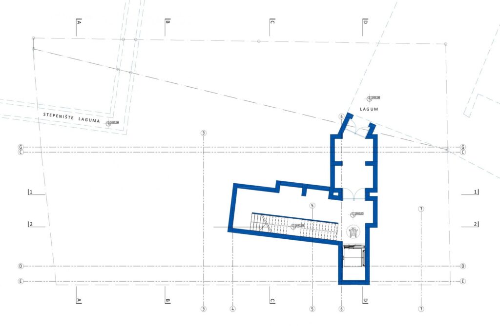 Floor plan of modern city gallery