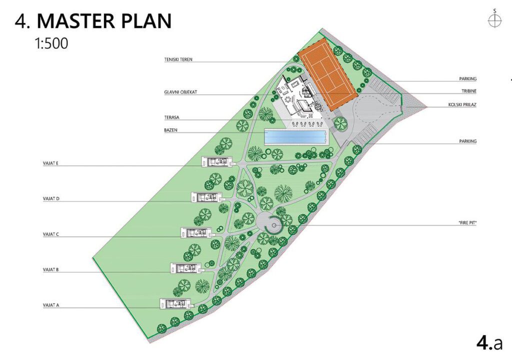 master plan of rest area in Umka