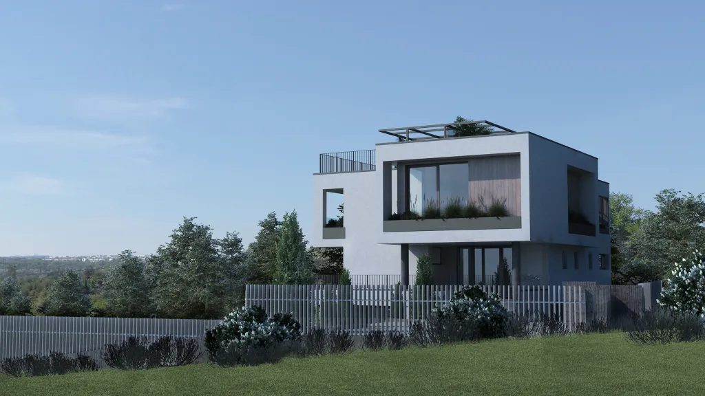 modern family villa Šovljanski archviz by Bionique