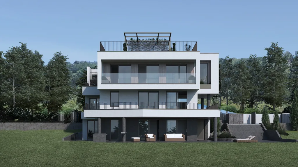 modern family villa Šovljanski archviz by Bionique