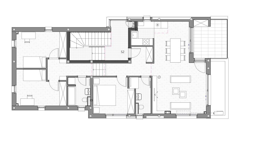 modern urban villa plan