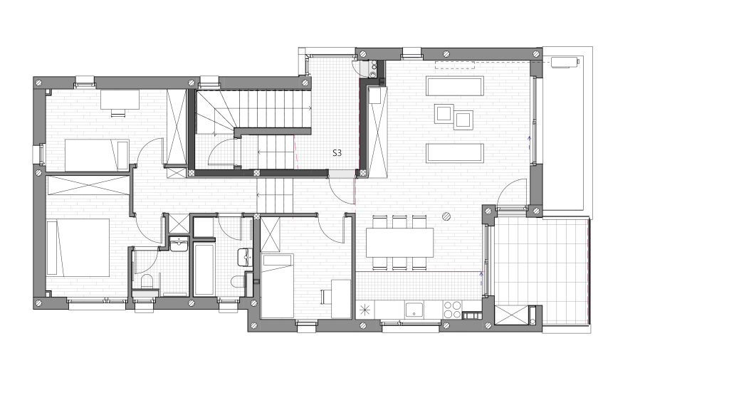 modern urban villa plan