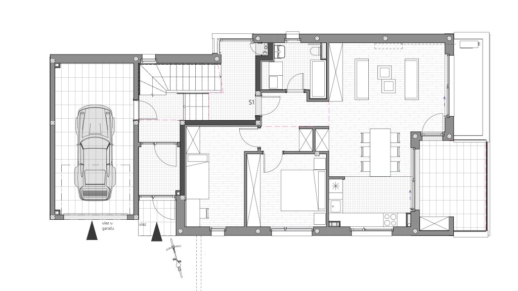 modern urban villa plan