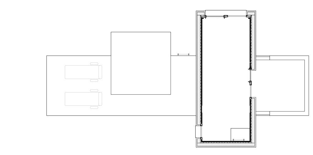 modern container house floorplan