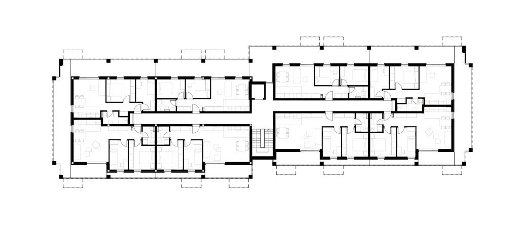 BIONIQUE residential building architectural plan Novi Banovci Blok 41 Residential Complex