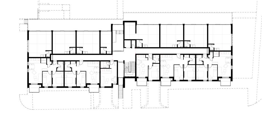 BIONIQUE residential building architectural plan Novi Banovci Blok 41 Residential Complex