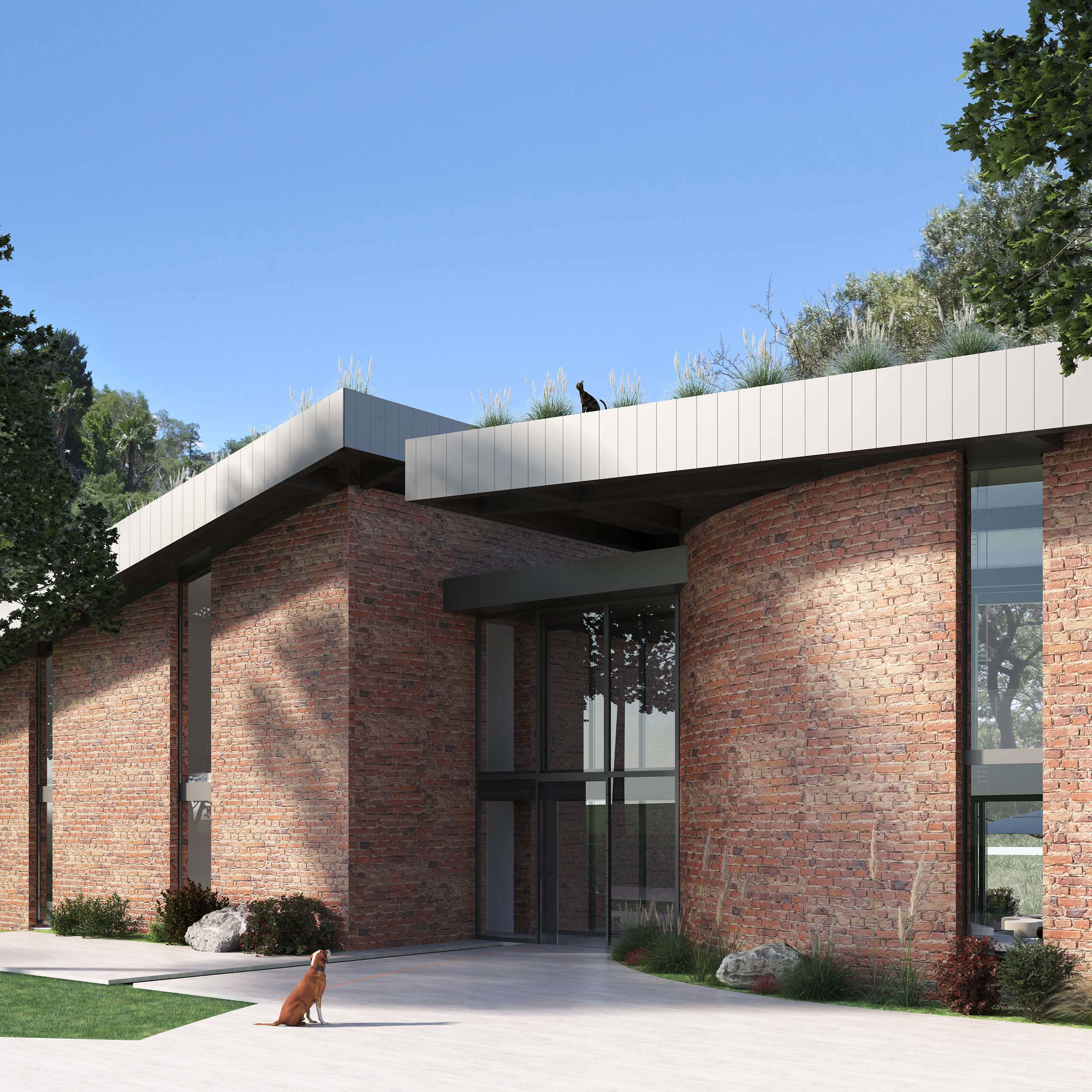 villa Juanita modern villa 3d visualization