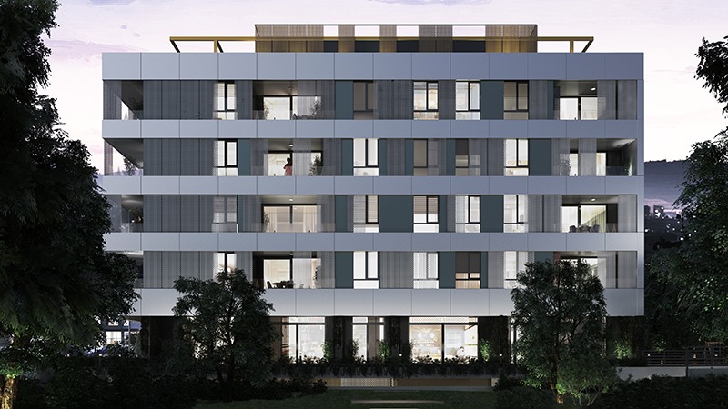 Similar project - Apartment building MET thumb stambeno-poslovni objekat Metković 3d perspektiva moderna arhitektura
